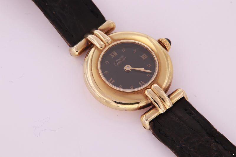 Must de Cartier Gold Plated Silver Ladies Watch