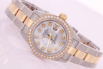 Rolex Datejust Ladies Steel & Gold Automatic Oyster Diamond Watch Certificate