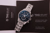 Tag Heuer Carrera Mens Caliber 1887 Chronograph Watch Ref CAR2115 Blue Dial  - Rare