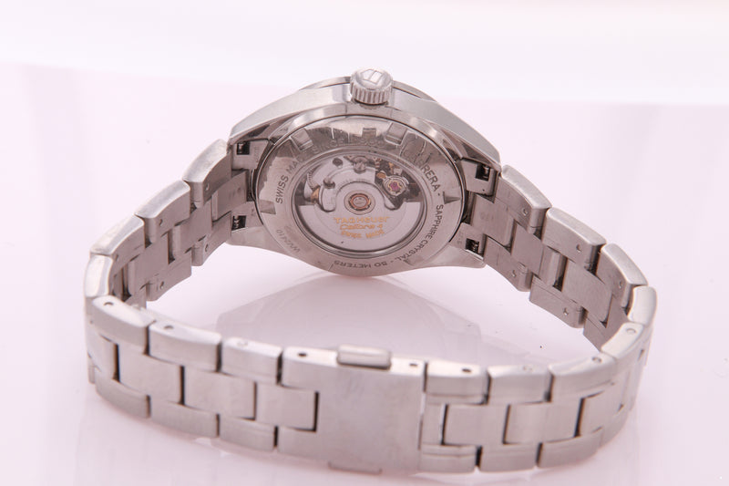 Tag Heuer Carrera Ladies Automatic Watch Re WV2410 Stainless Steel Diamond Watch
