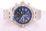 Breitling Crosswind Mens Automatic Chronograph Watch Blue Dial B13355 with Box & Papers