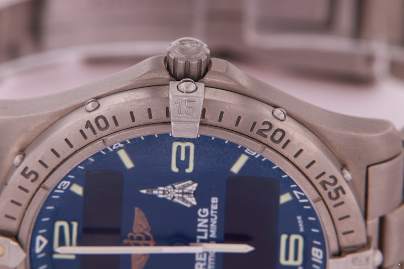 Breitling Aerospace Tornado Limited Edition Titanium Quartz Watch E65062 Rare
