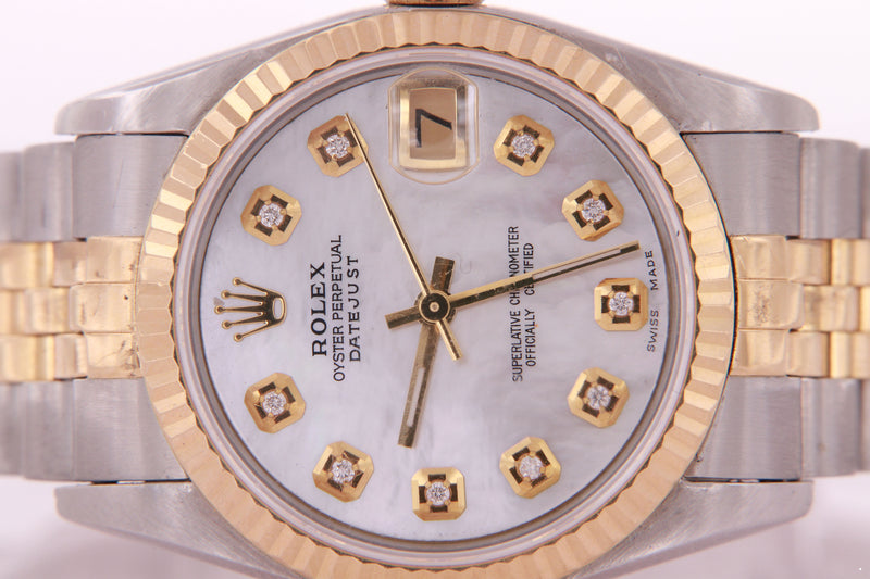 Rolex Datejust Ladies Midsize 31 mm Stainless Steel Yellow Gold