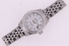 Rolex Datejust Ladies Stainless Steel Pearl Diamond Dial Diamond Bezel