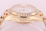 Rolex Datejust Ladies 18K Gold Automatic Mother of Pearl Diamond Dial Watch with Rolex Box 69268