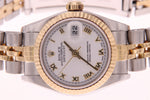 Rolex Datejust Ladies Stainless Steel & Yellow Gold with Roman Numerals 79173