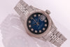 Rolex Datejust Ladies Stainless Steel Blue Vignette Diamond Dial 69174
