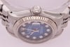 Rolex Datejust Ladies Stainless Steel Blue Vignette Diamond Dial 69174
