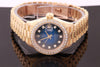 Rolex Datejust 18K Yellow Gold Ladies Diamond Watch 69178 with Box and Papers