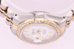 Rolex Datejust Ladies Stainless Steel & Yellow Gold 69173 Diamond Watch Pearl face