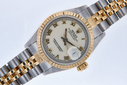 Rolex Datejust Ladies Stainless Steel & Yellow Gold
